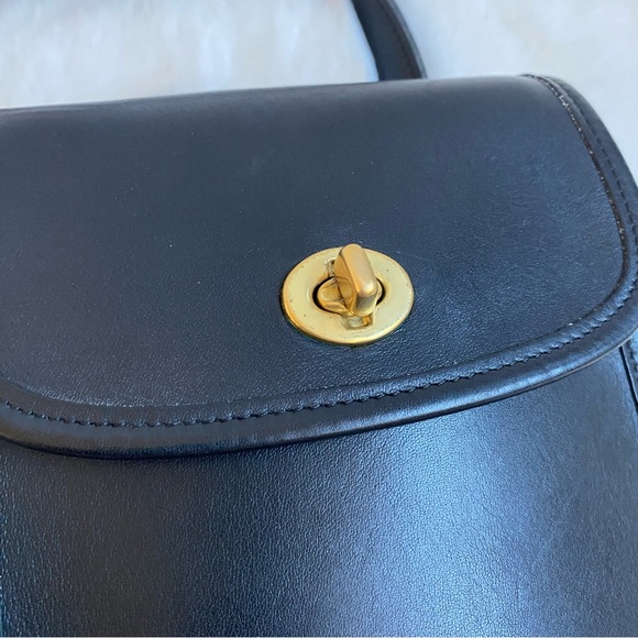 Coach Vintage 9978 Black Leather Crossbody Scooter Sidepack Bag - Picture 3 of 11